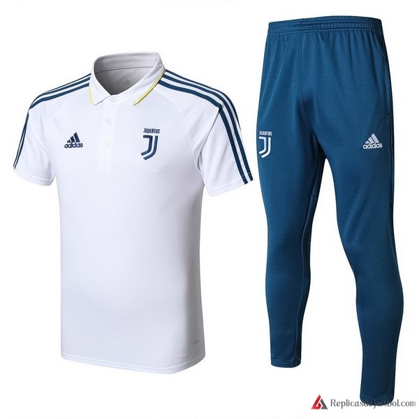 Polo Juventus Conjunto Completo 2017-2018 Blanco